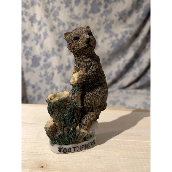 Vintage Ceramic Bear Toothpick Holder - Picture 7 of 10